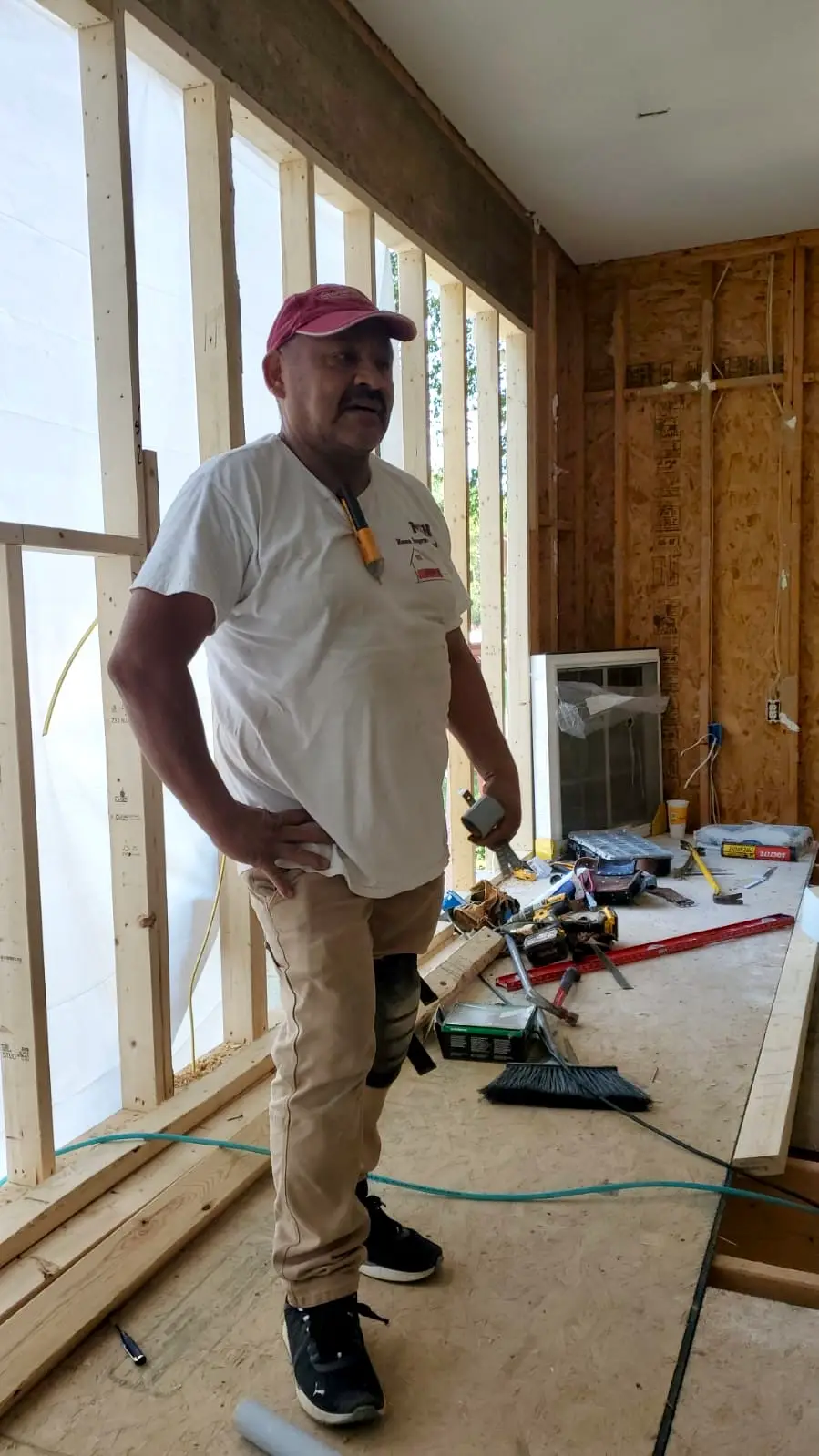 Additional detail from finished garage living room