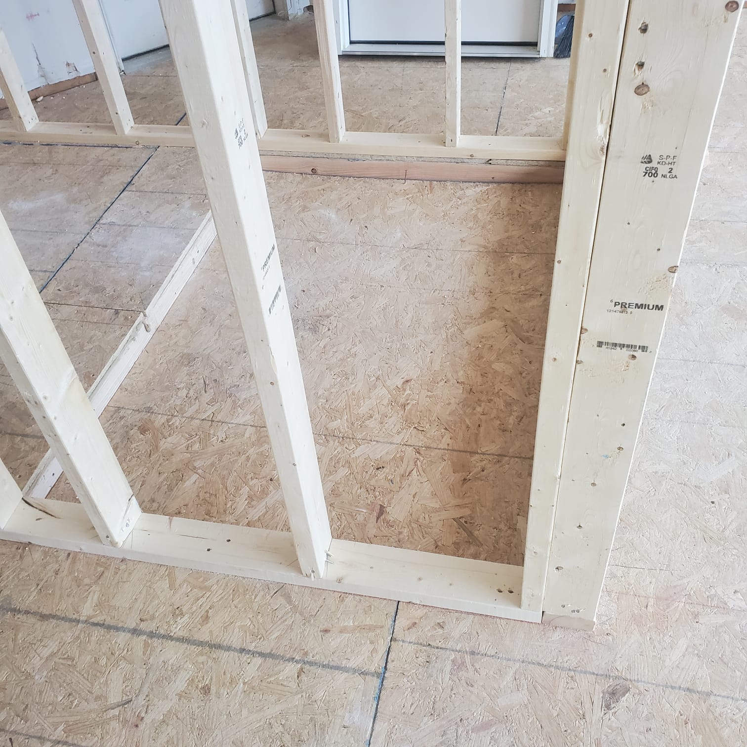 Garage space before conversion