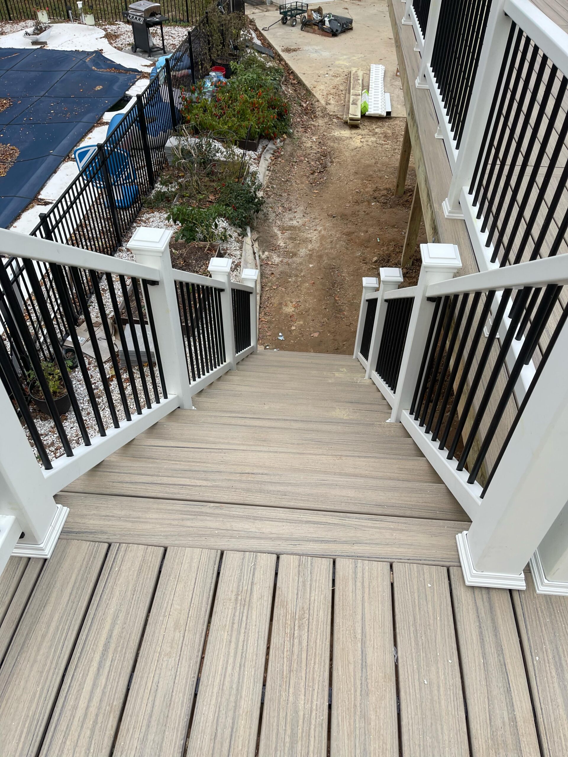 Trex deck and outdoor furniture layout by MSH