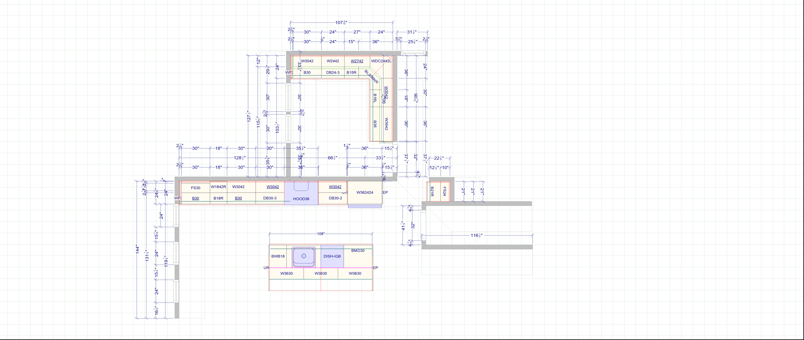 Luxe design rendering for client