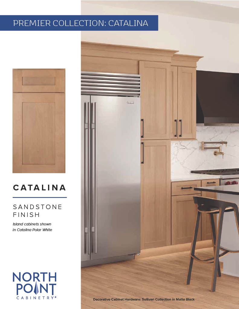 NorthPoint Catalina Sandstone finish kitchen cabinets