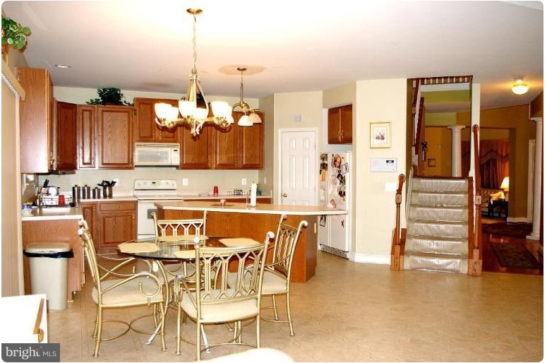 Before photo of the original kitchen prior to full home renovation in warrenton, virginia